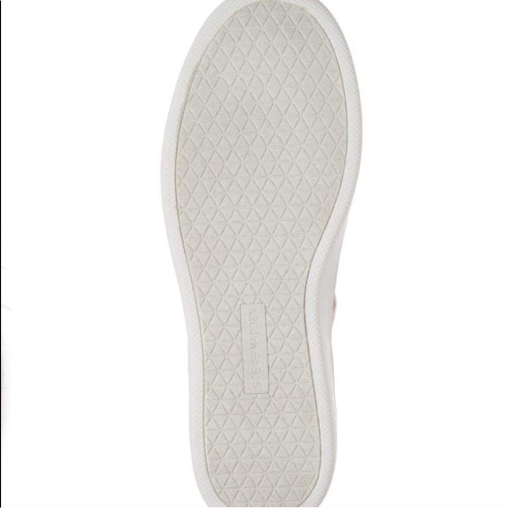 Steve Madden Breeze Blush Metallic Pom Sneaker - Picture 8 of 8